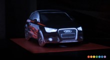 Audi A1 Launch 3D Projection at AutoCurate.com