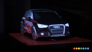 Audi A1 Launch 3D Projection at AutoCurate.com